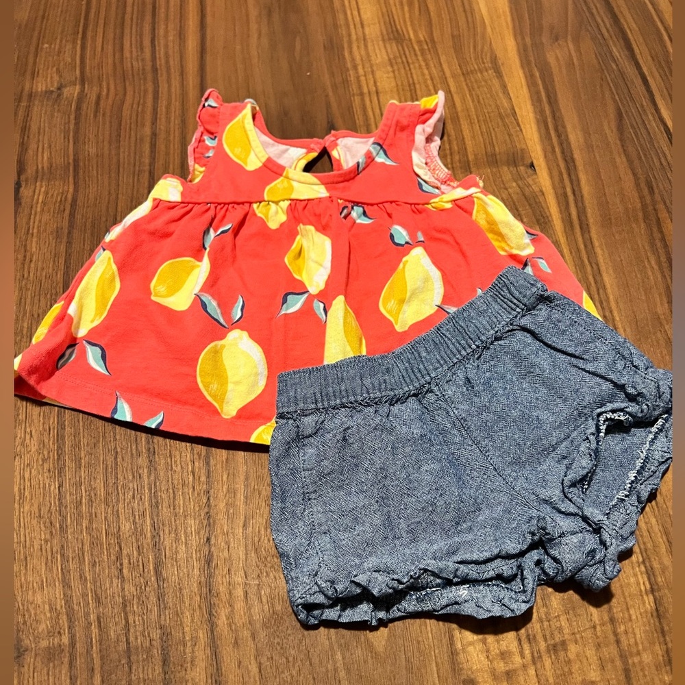Infant girl summer outfit